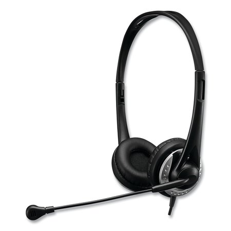 ADESSO Xtream P2 USB Wired Multimedia Headset, Binaural Over the Head, Black XTREAMP2